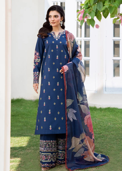 Sheenora | Fresco Lawn Edit '26 - Blue Lotus