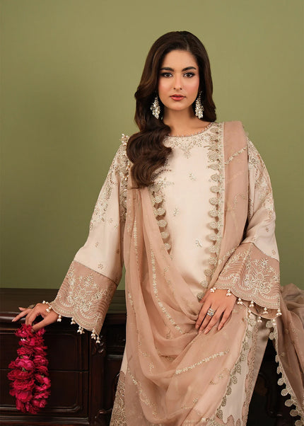 Alizeh | Luxury Raw Silk - Castor