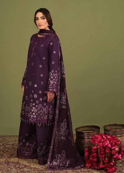Alizeh | Luxury Raw Silk - Mulbery