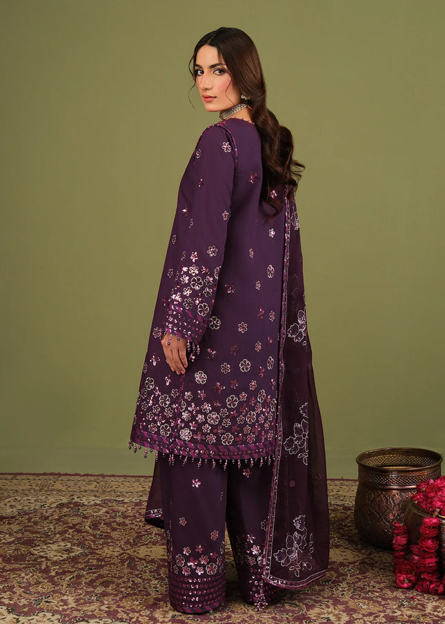 Alizeh | Luxury Raw Silk - Mulbery