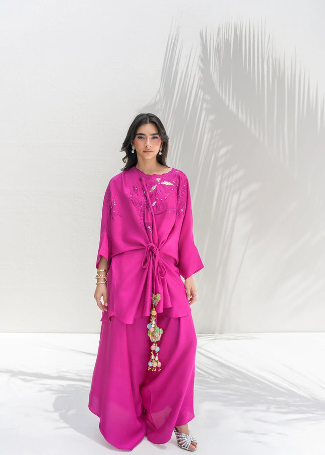 Sidrah And Sarah | Soho Eid Luxe '26 - Fuchsia Wrap