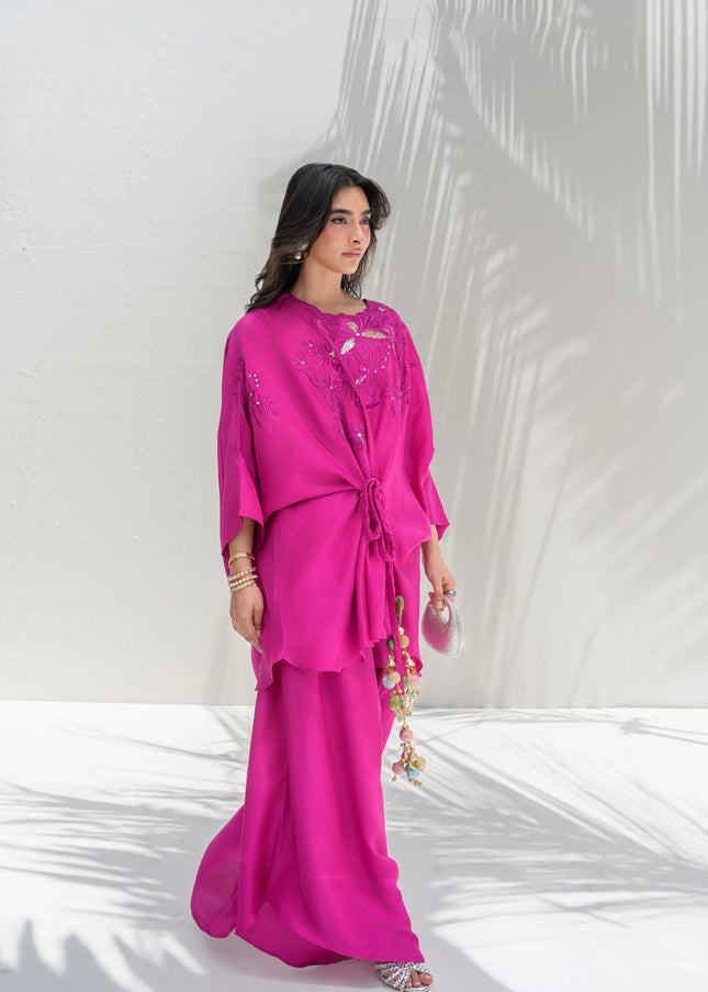 Sidrah And Sarah | Soho Eid Luxe '26 - Fuchsia Wrap