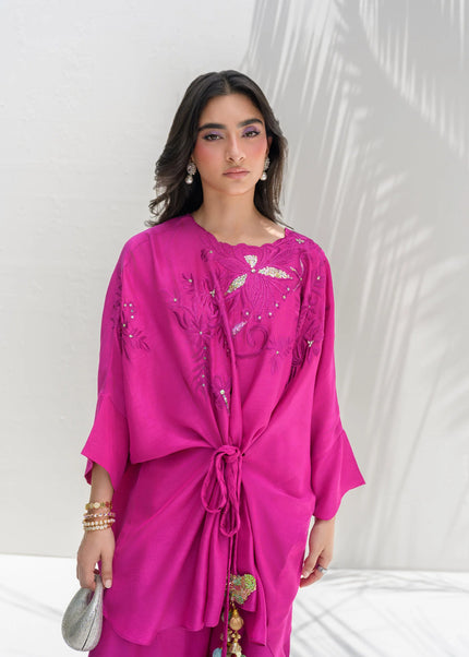 Sidrah And Sarah | Soho Eid Luxe '26 - Fuchsia Wrap