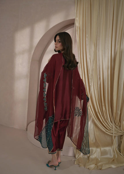 Nimrah | Zeina Festive Formals - Rosa Teal