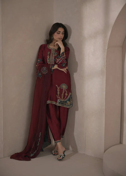 Nimrah | Zeina Festive Formals - Rosa Teal
