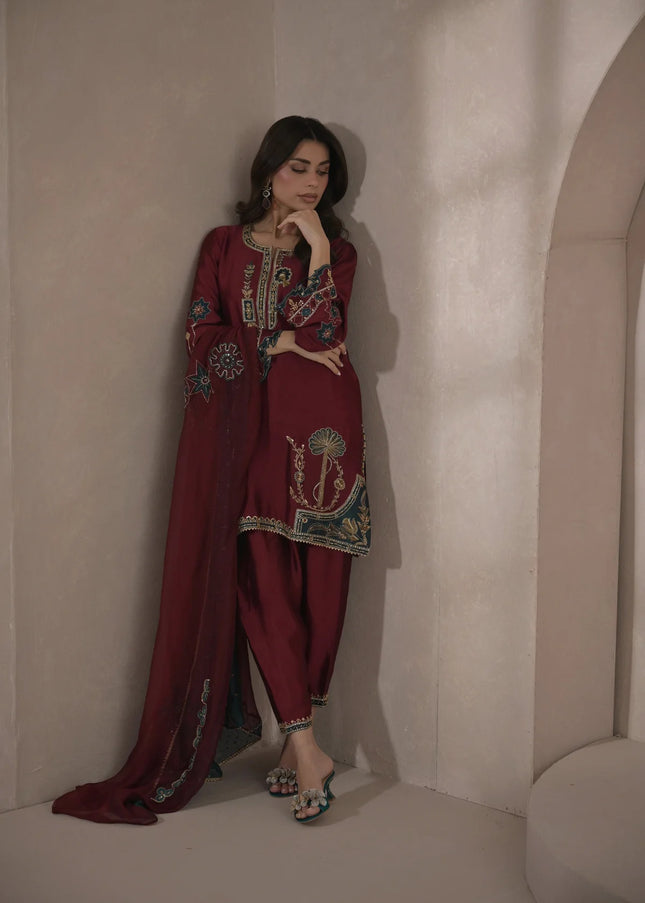 Nimrah | Zeina Festive Formals - Rosa Teal