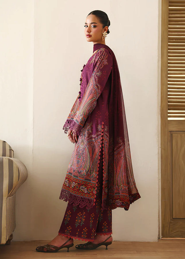 Roheenaz | Eclat Garden Printed Lawn - Dahlia Dream