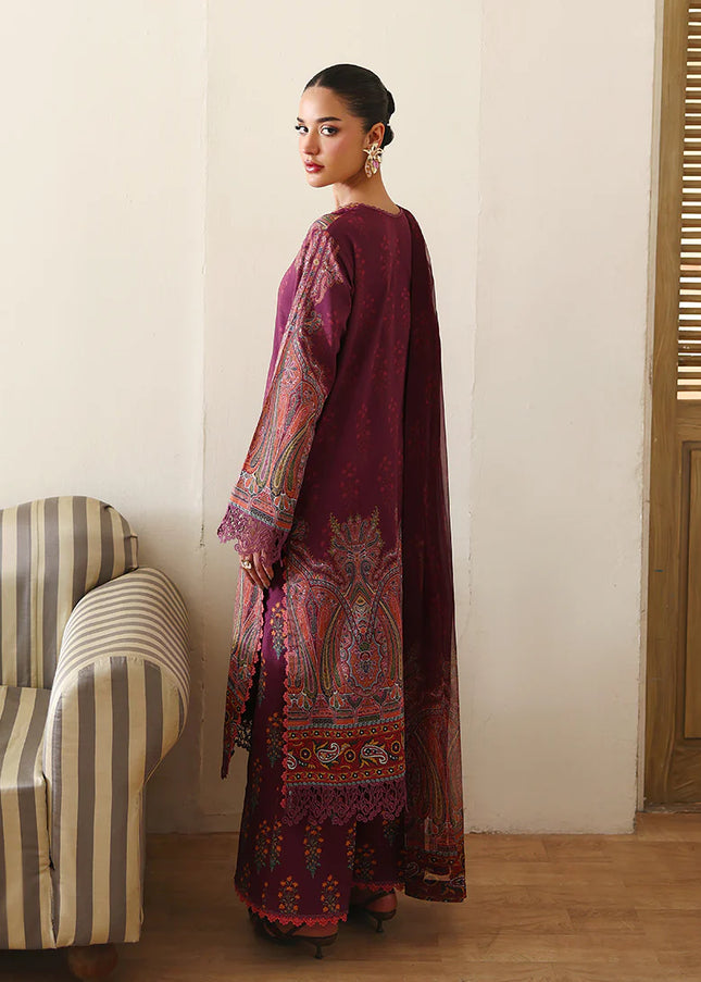 Roheenaz | Eclat Garden Printed Lawn - Dahlia Dream