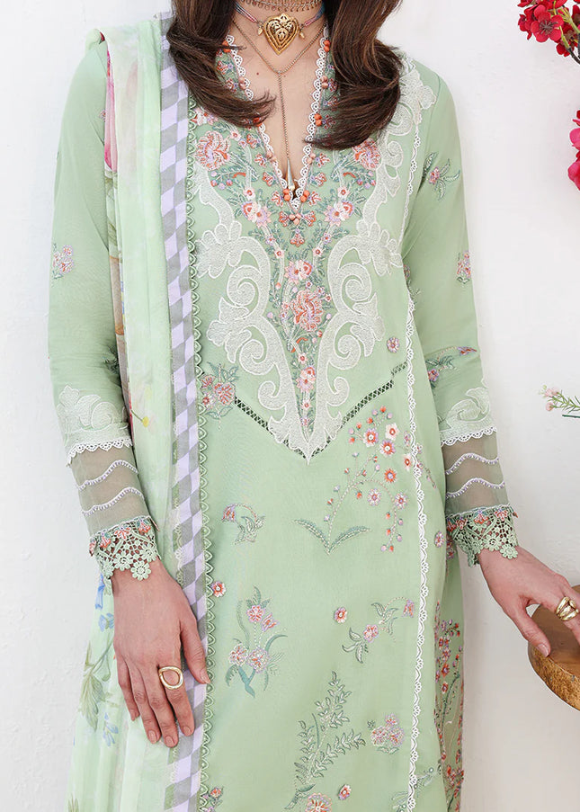 Roheenaz | Floral Reveire Luxury Lawn - Daydream Gleam
