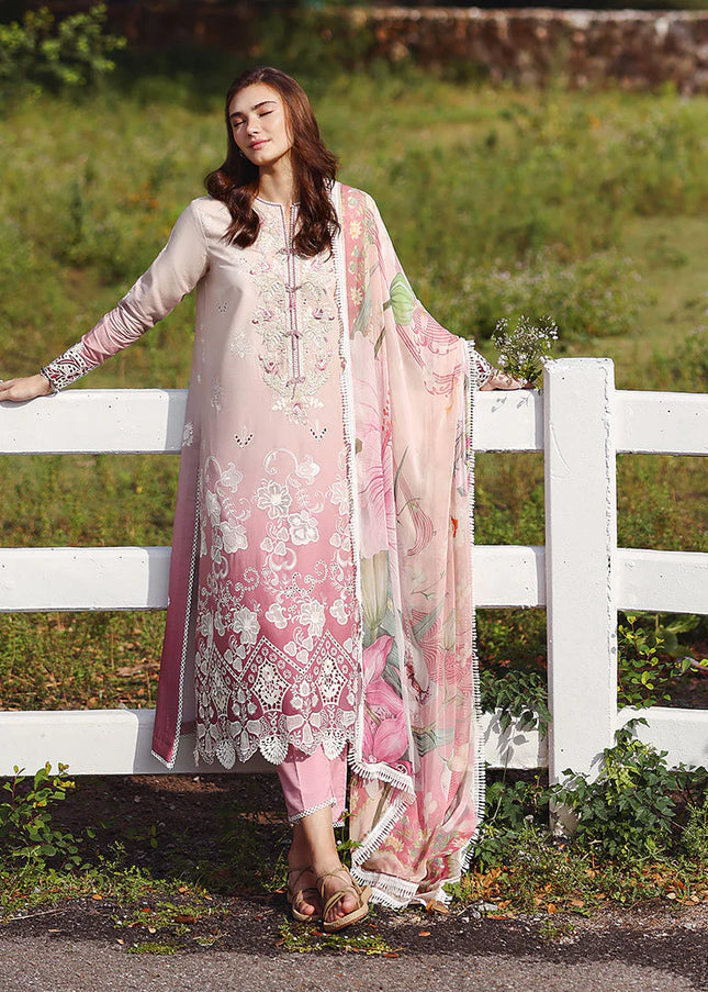 Mushq | Solace Ombre Chikankari - Dew Drift