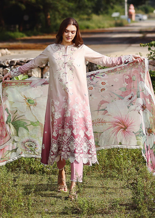 Mushq | Solace Ombre Chikankari - Dew Drift