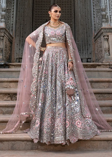 Net Hand Embroidered E-312