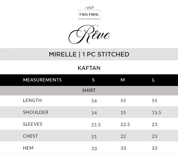 Faiza Faisal |  Reve - Mirelle