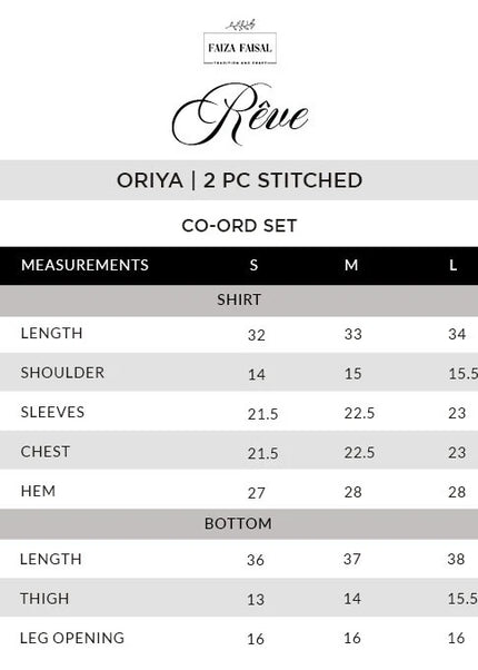 Faiza Faisal |  Reve - Oriya
