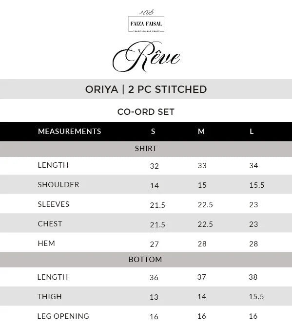 Faiza Faisal |  Reve - Oriya