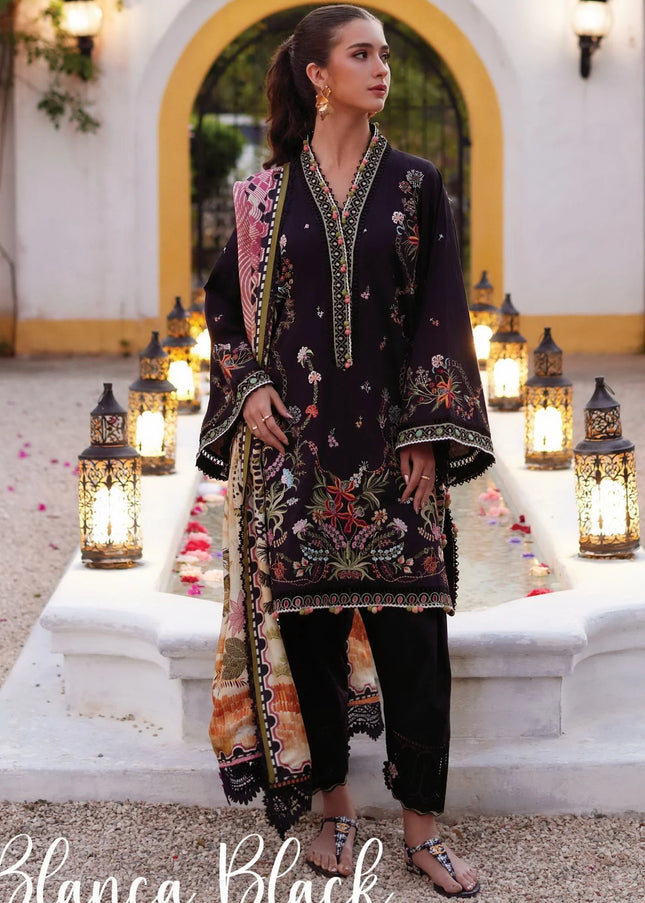 Farah Talib Aziz | Luxury Lawn '26 - Blanca Black