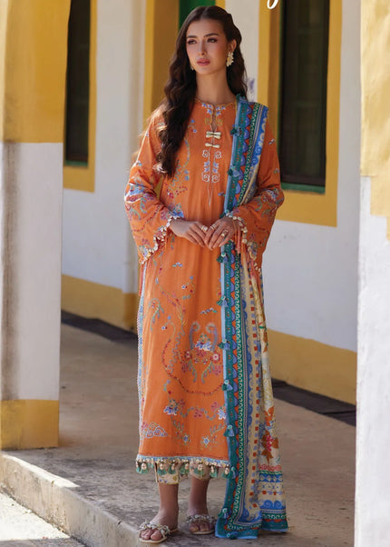 Farah Talib Aziz | Luxury Lawn '26 - Lucia Burnt Orange