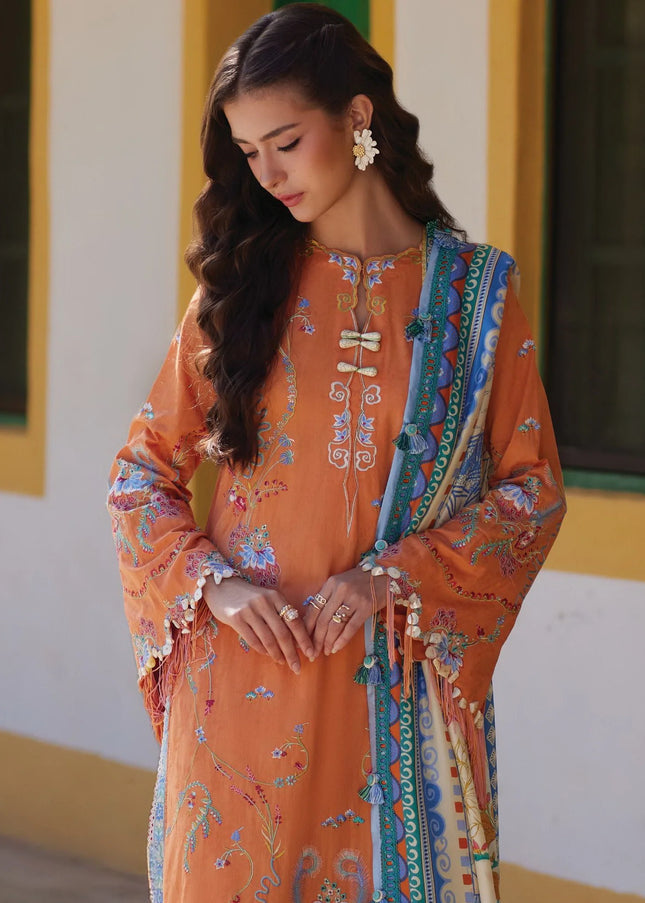 Farah Talib Aziz | Luxury Lawn '26 - Lucia Burnt Orange