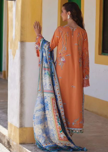 Farah Talib Aziz | Luxury Lawn '26 - Lucia Burnt Orange