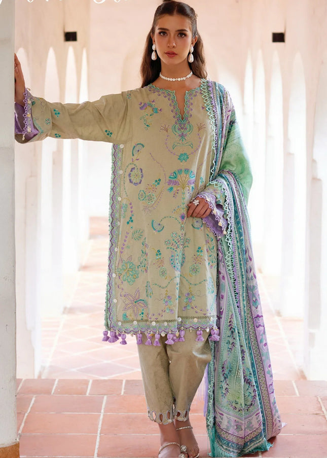 Farah Talib Aziz | Luxury Lawn '26 - Valeria Olive