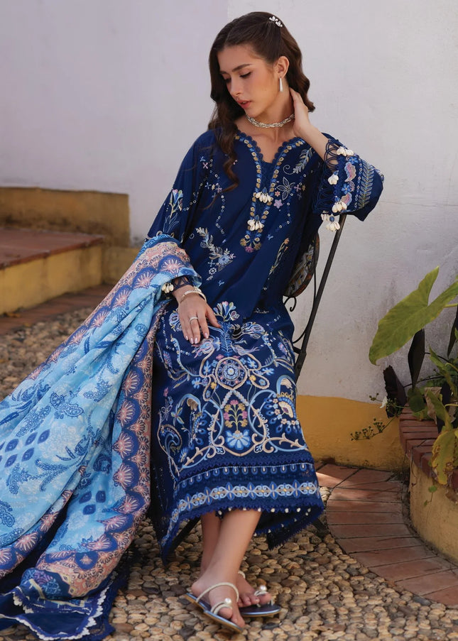 Farah Talib Aziz | Luxury Lawn '26 - Nia Navy