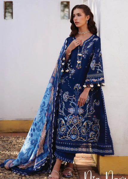 Farah Talib Aziz | Luxury Lawn '26 - Nia Navy