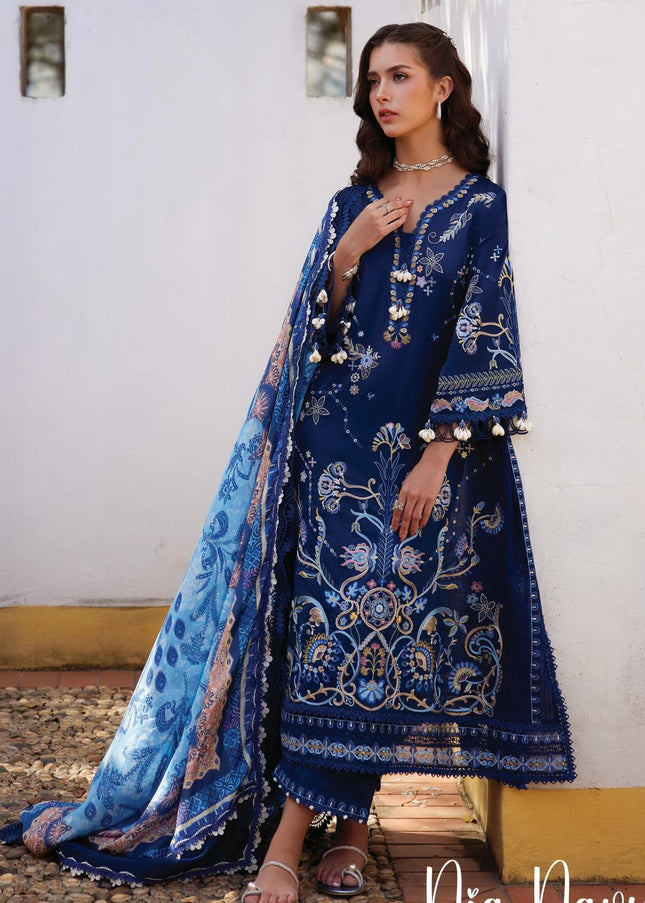 Farah Talib Aziz | Luxury Lawn '26 - Nia Navy