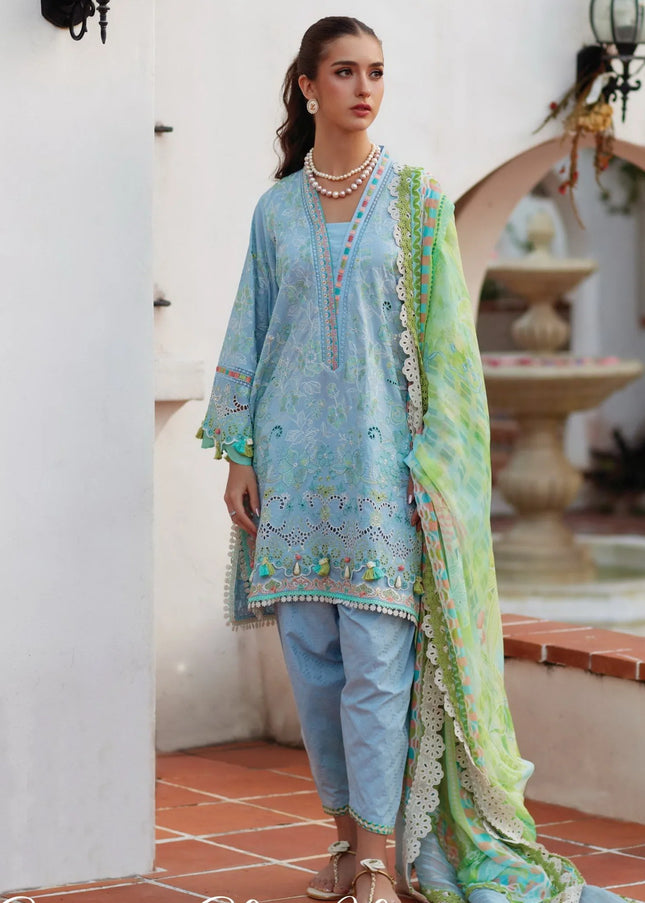 Farah Talib Aziz | Luxury Lawn '26 - Sienna Sky Blue