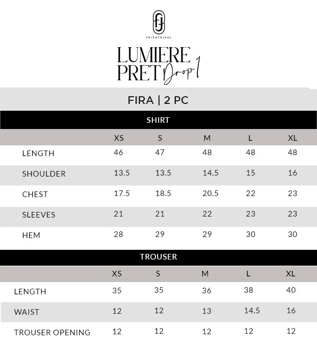 Faiza Faisal | Lumiere - Fira