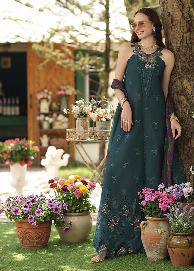 Noor By Saadia Asad | Noor Eid Luxury  Printskhaas '26 - Coblat Teal