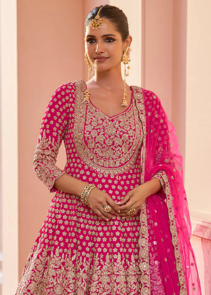 Georgette Embroiderd Lehenga Suit Series