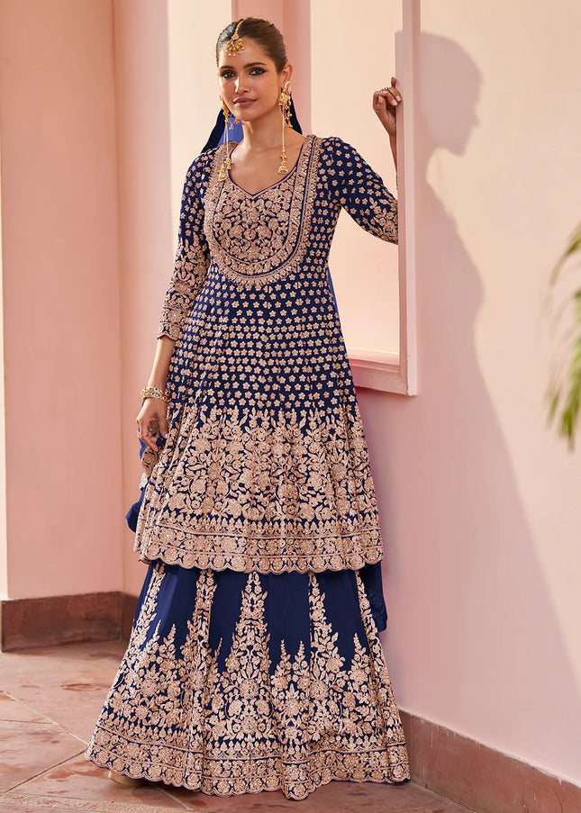 Georgette Embroiderd Lehenga Suit Series