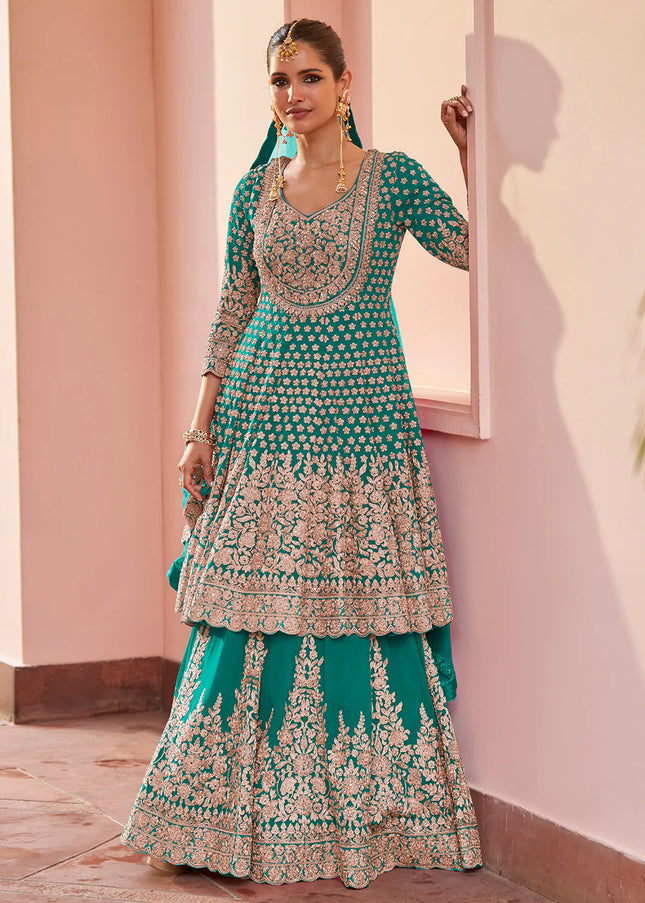 Georgette Embroiderd Lehenga Suit Series