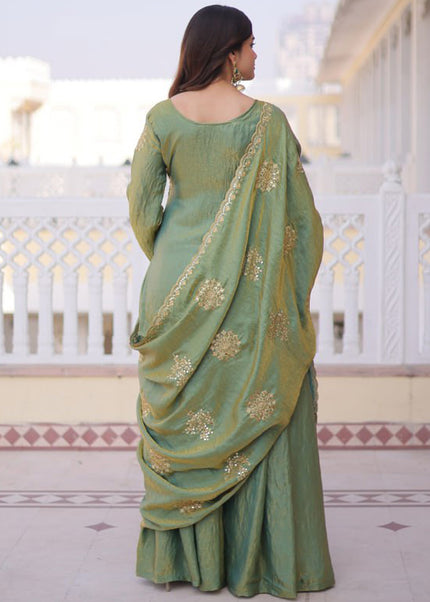 Fendi Crush Embroidered Sharara Suit Seris