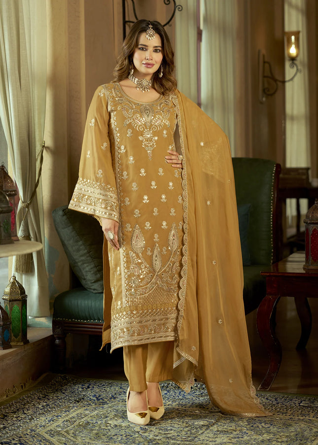 Organza Embroidered Pant Style Suit Series