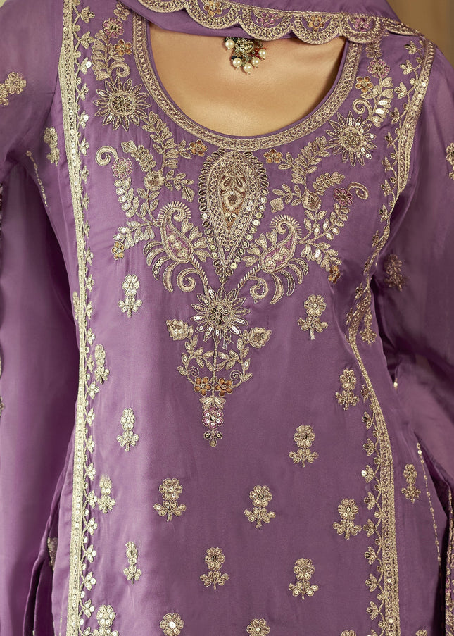 Organza Embroidered Pant Style Suit Series