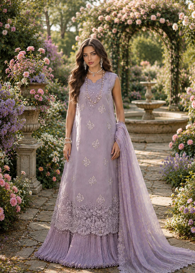 Noor By Saadia Asad | Noor Eid Luxury  Printskhaas '26 - Lavender Lights