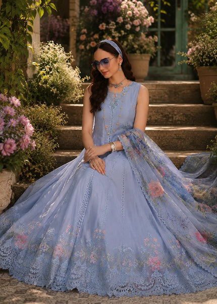 Noor By Saadia Asad | Noor Eid Luxury  Printskhaas '26 - Frozen Mist