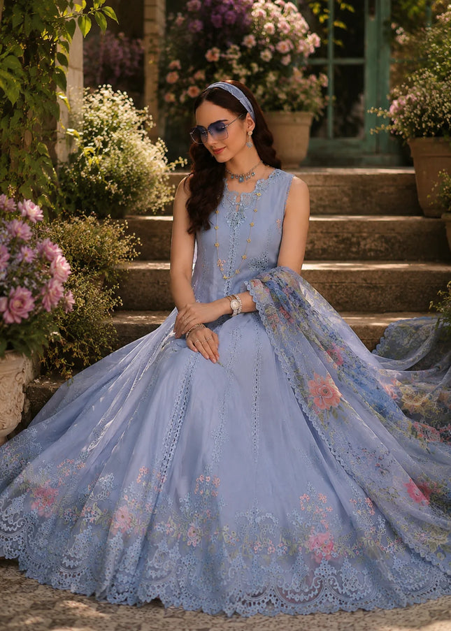 Noor By Saadia Asad | Noor Eid Luxury  Printskhaas '26 - Frozen Mist