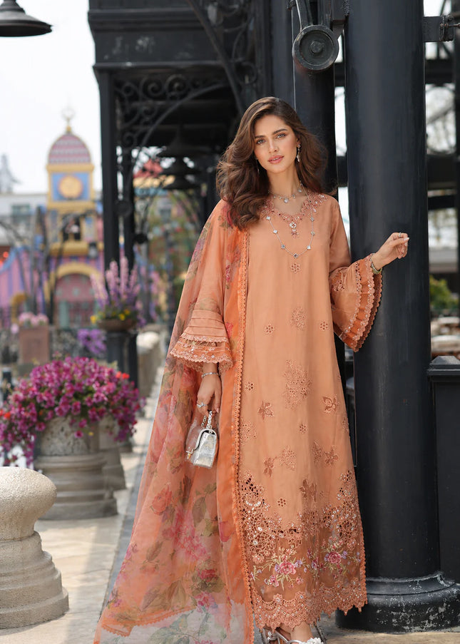 Noor By Saadia Asad | Noor Luxe Chikankari '26 - Apricot Allure