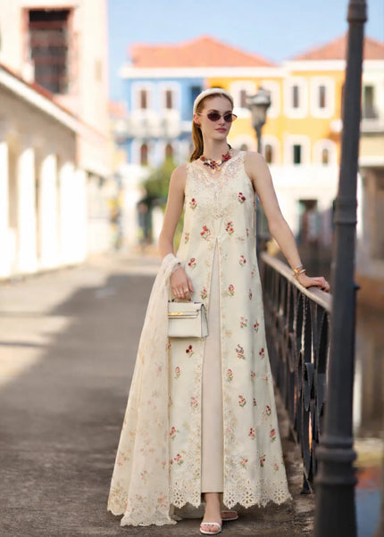 Noor By Saadia Asad | Noor Eid Luxury  Printskhaas '26 - Vanilla Mist
