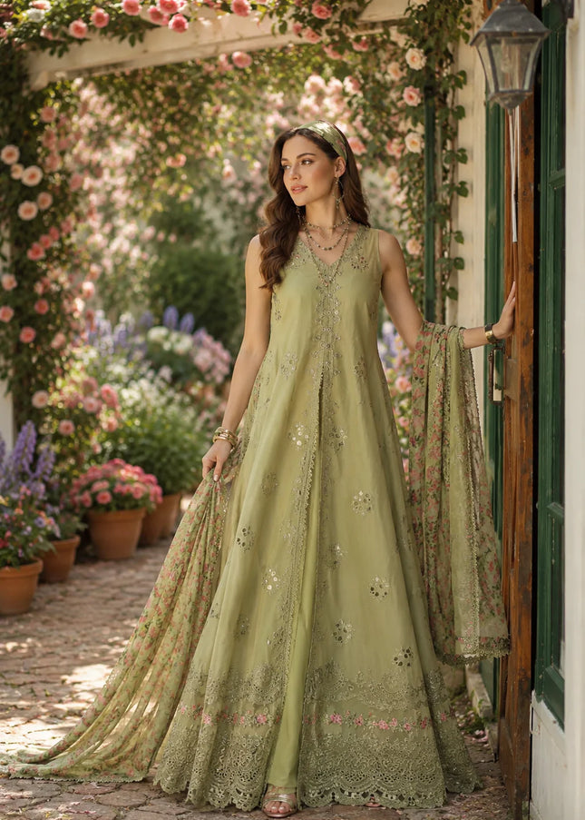 Noor By Saadia Asad | Noor Eid Luxury  Printskhaas '26 - Mint Reverie