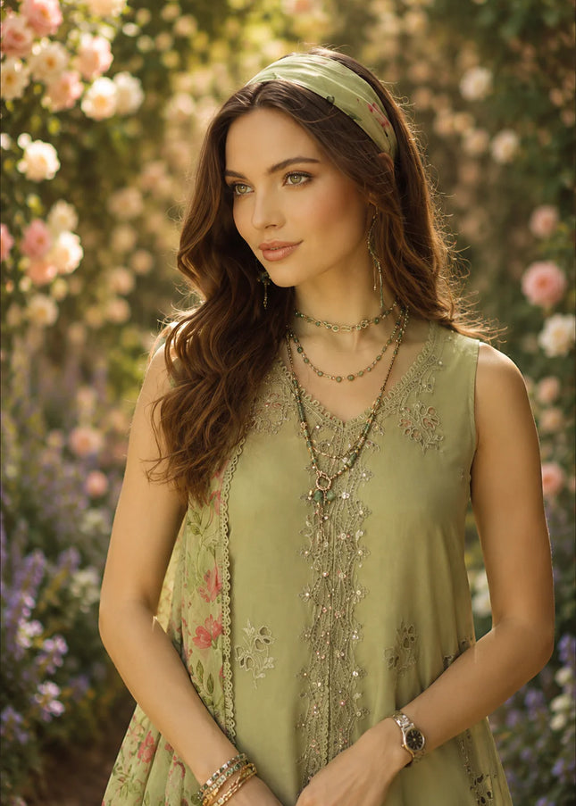 Noor By Saadia Asad | Noor Eid Luxury  Printskhaas '26 - Mint Reverie