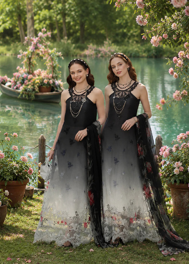 Noor By Saadia Asad | Noor Eid Luxury  Printskhaas '26 - Midnight Smoke