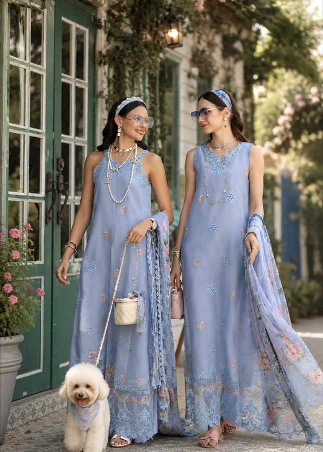 Noor By Saadia Asad | Noor Eid Luxury  Printskhaas '26 - Frozen Mist