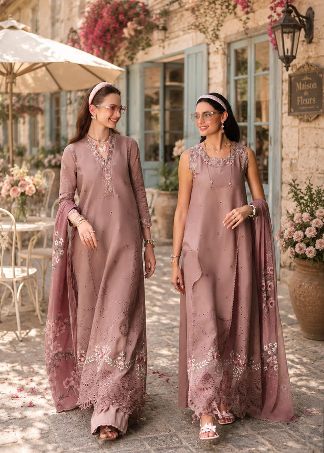 Noor By Saadia Asad | Noor Eid Luxury  Printskhaas '26 - Rose Éclat