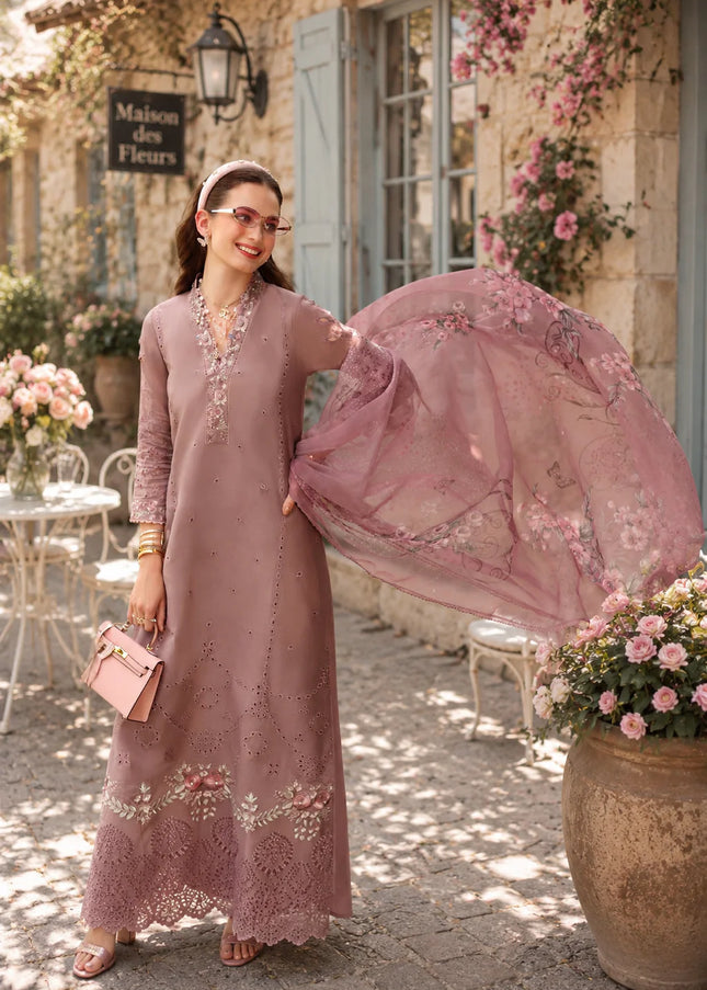 Noor By Saadia Asad | Noor Eid Luxury  Printskhaas '26 - Rose Éclat