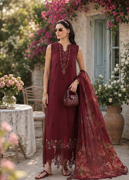 Noor By Saadia Asad | Noor Eid Luxury  Printskhaas '26 - Ruby Royale