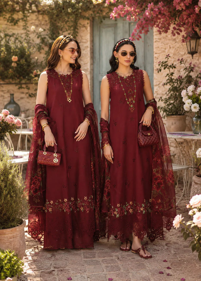 Noor By Saadia Asad | Noor Eid Luxury  Printskhaas '26 - Ruby Royale