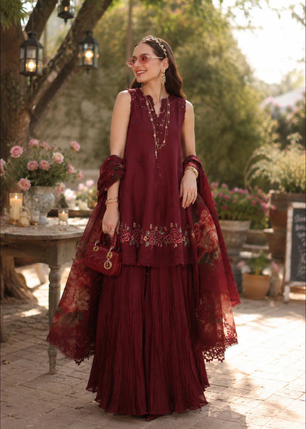 Noor By Saadia Asad | Noor Eid Luxury  Printskhaas '26 - Ruby Royale